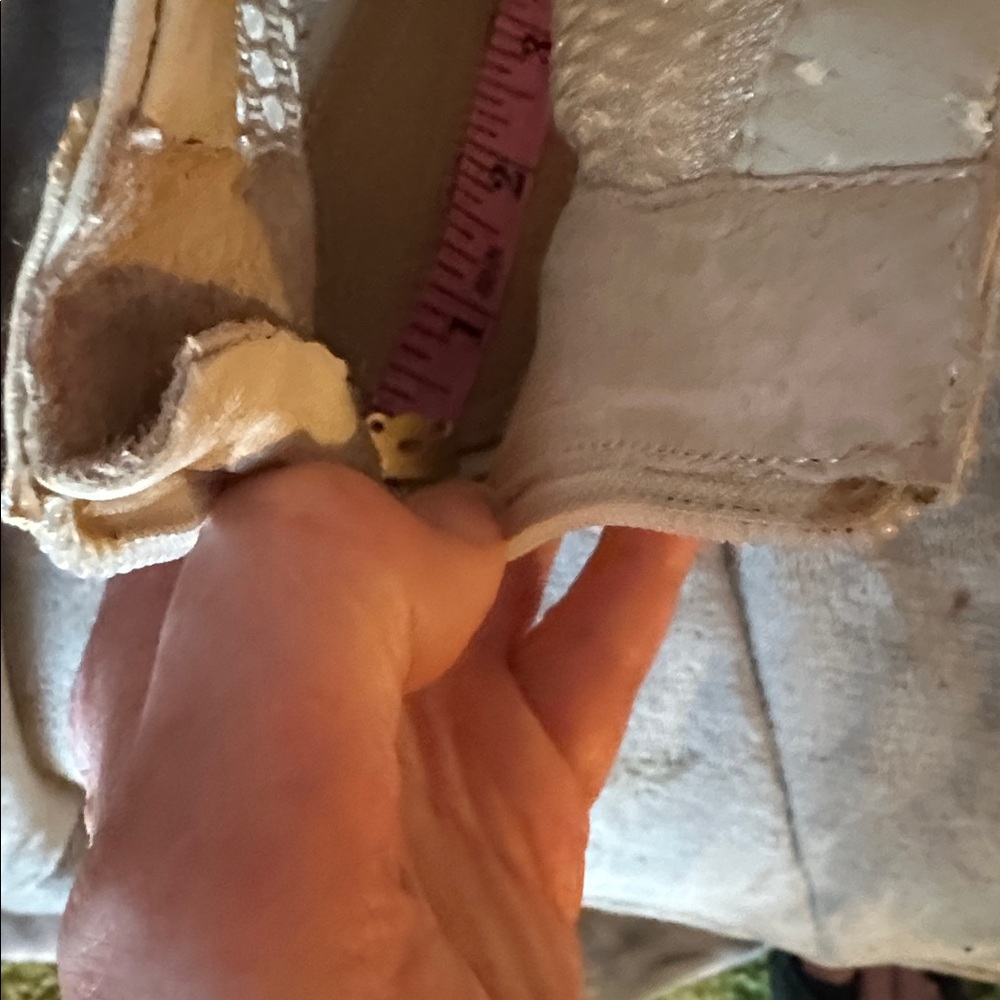 BCBGMaxAzria Beige Mesh Ankle Bootie Heels - Picture 13 of 13